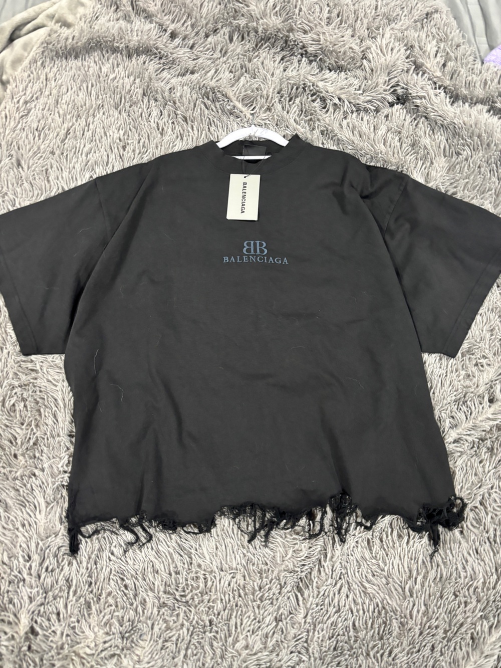 Balenciaga Distressed Jersey Tee